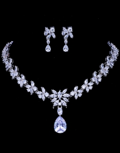 Set bijuterii mireasa Luxury Sparkling Zirconia