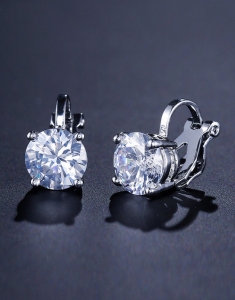 Cercei clips Small Zirconia Diamonds