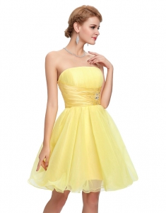 Rochie galbena babydoll RG09